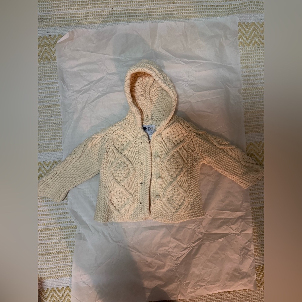 Cable knit cardigan